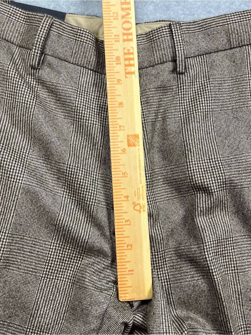 Banana Republic Pants Men’s 32x32 Brown Prince of Wales Virgin Wool NWT